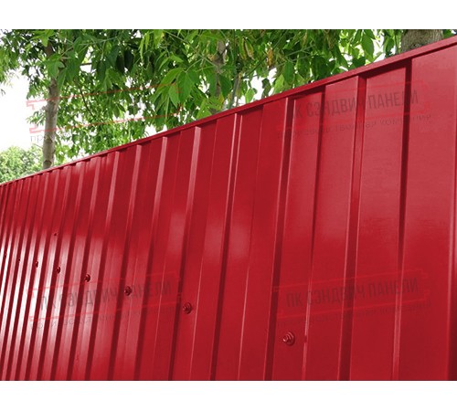 Профилированный лист МП10х1100 Полиэстер RAL3020-0.7