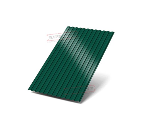 Профилированный лист МП10х1100 Полиэстер RAL6005-0.7