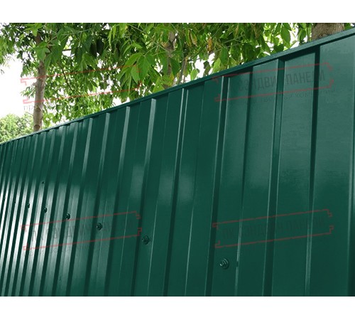 Профилированный лист МП10х1100 Полиэстер RAL6005-0.7