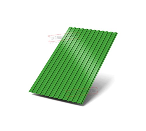 Профилированный лист МП10х1100 Полиэстер RAL6018-0.5