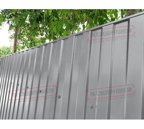 Профилированный лист МП10х1100 Полиэстер RAL7004-0.4