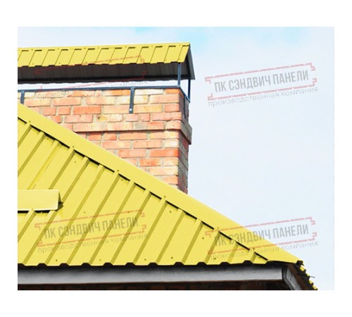 Профнастил МП35-1035 Полиэстер RAL-1018-0.45