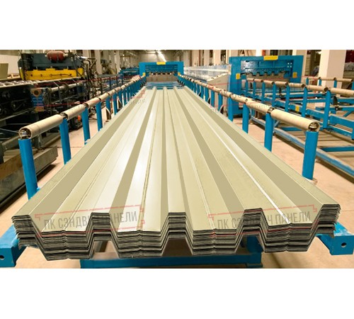 Профилированный лист Н60-845, Полиэстер RAL-1014-0.7