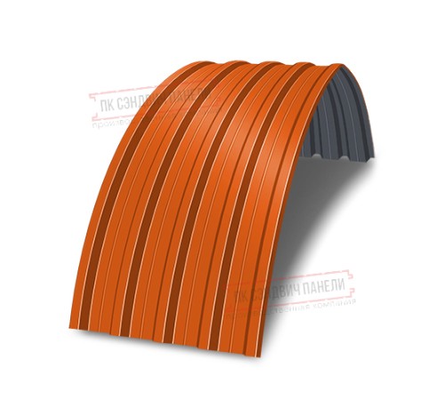 Арочный профнастил самонесущий окрашенный Н60-0.6 цена за м2.