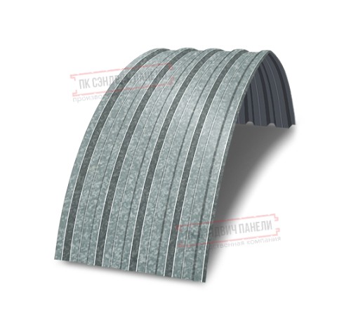 Арочный профнастил самонесущий оцинкованный Н60-0.6 цена за пог.м.