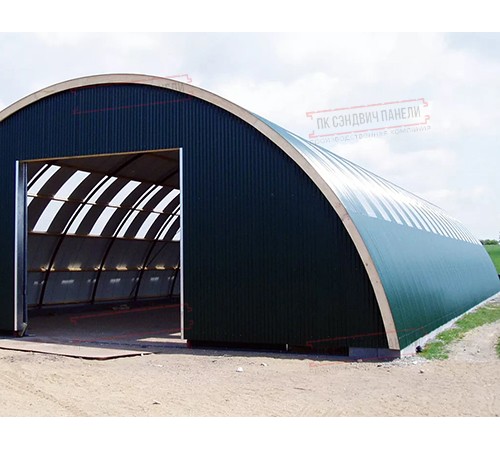 Арочный профнастил самонесущий окрашенный Н60-0.6 цена за пог.м.