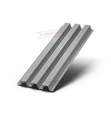 Профнастил Н114-750 Полиэстер RAL-9006-0.7