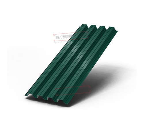 Профнастил Н75-750 Полиэстер RAL6005-0.7