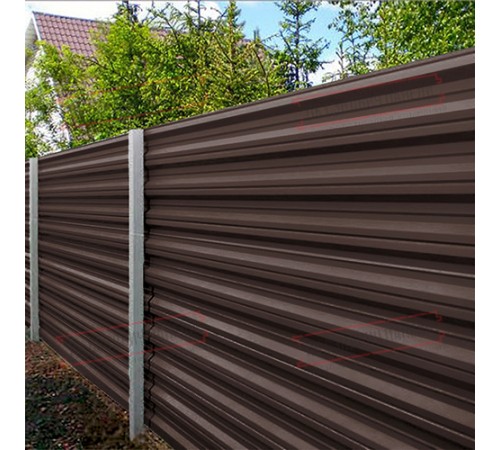 Профилированный лист НС35-1000 Пластизол RAL8017-0.5