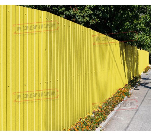 Профилированный лист С8х1150 Полиэстер RAL1018-0.45