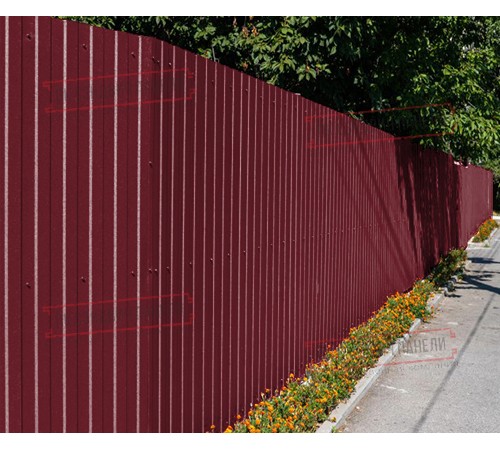 Профилированный лист С8х1150 Призма RAL3005-0.5