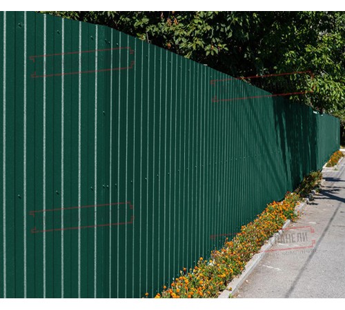 Профилированный лист С8х1150 Полиэстер RAL6005-0.65