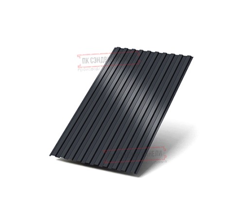 Профилированный лист С8х1150 Призма RAL7024-0.5