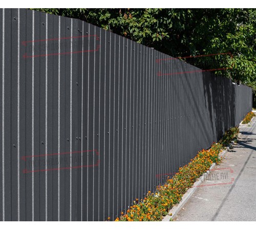 Профилированный лист С8х1150 Призма RAL7024-0.5