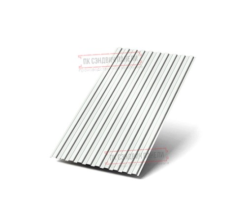 Профилированный лист С8х1150 Полиэстер двусторонний RAL9003/9003-0.45