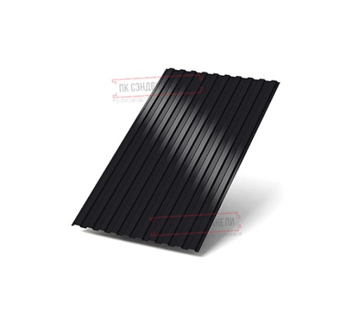 Профилированный лист С8х1150 Пурман RAL9005-0.5