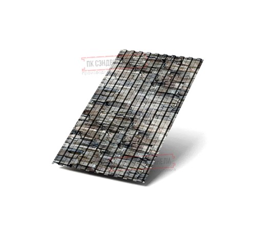 Профилированный лист С8х1150 ECOSTEEL-БелыйКамень-0.5.