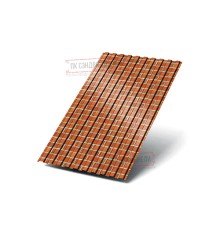 Профилированный лист С8х1150 ECOSTEEL-Кирпич-0.5.