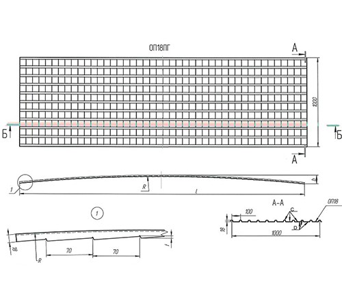 Профнастил окрашенный С18ПГ-1000-0.7 цена за м2.