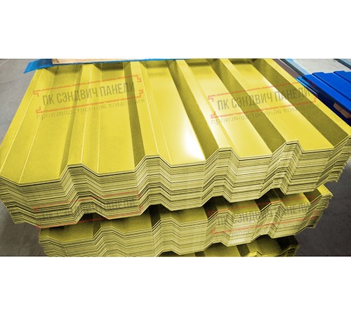 Профилированный лист С44-1000 Полиэстер RAL1018-0.45