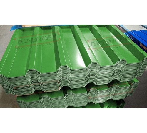 Профнастил С44-1000 Полиэстер RAL-6018-0.5