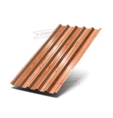 Профнастил С44-1000 ECOSTEEL_T-Кедр-0.5