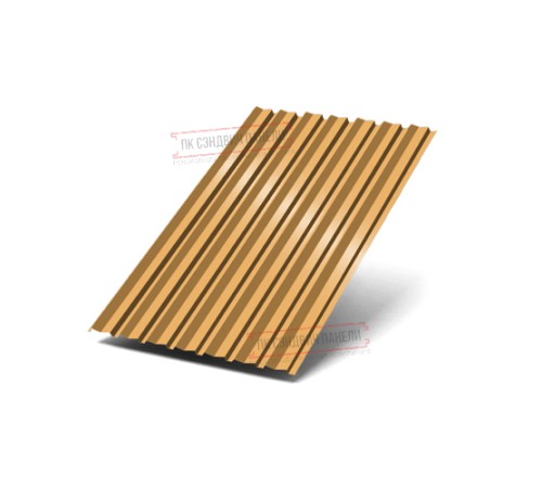 Профилированный лист С-15-1190-0.5 (с гранью) Пурал RAL 1034