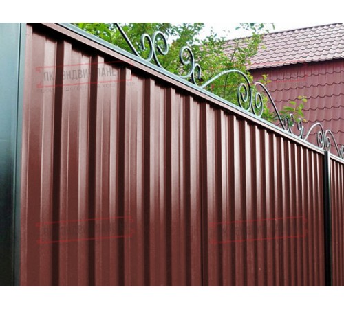 Профилированный лист С-15-1190-0.45 (с гранью) (Printech) RAL 3009