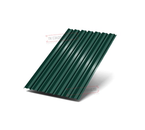 Профилированный лист С-15-1190-0.5 (с гранью) Пурал RAL 6005