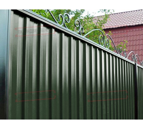 Профилированный лист С-15-1190-0.5 (с гранью) (Rooftop Glance) RAL 6020