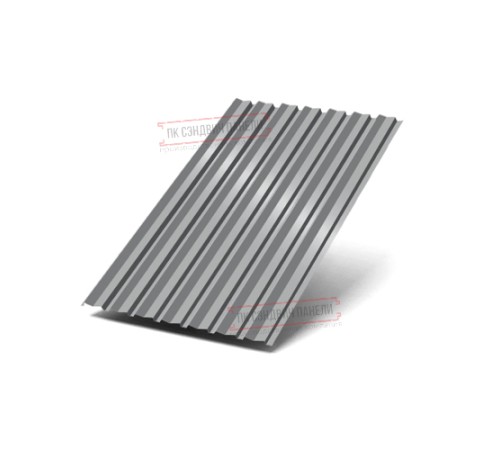 Профилированный лист С-15-1190-0.5 (с гранью) Пурал RAL 7004