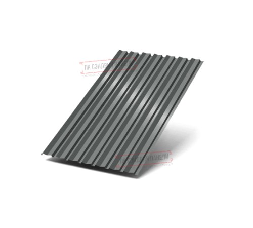 Профилированный лист С-15-1190-0.5 (с гранью) Пурал RAL 7005