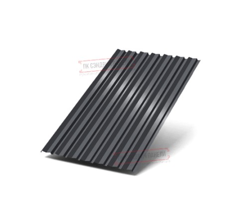 Профилированный лист С-15-1190-0.5 (с гранью) (Rooftop Matte) RAL 7024
