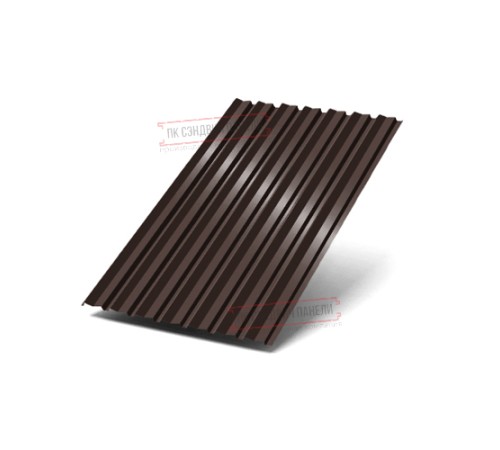 Профилированный лист С-15-1190-0.6 (с гранью) Полиэстер RAL 8017