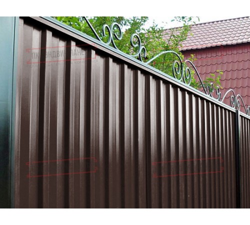 Профилированный лист С-15-1190-0.6 (с гранью) Полиэстер RAL 8017