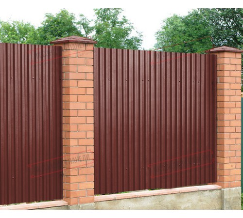 Профилированный лист C21х1000 Полиэстер RAL3009-0.45