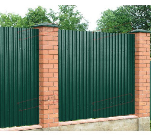 Профилированный лист C21х1000 Полиэстер RAL6005-0.5