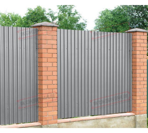 Профилированный лист C21х1000 Полиэстер RAL7004-0.4