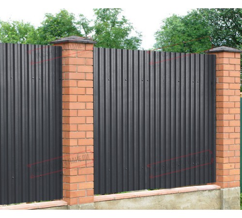 Профилированный лист C21х1000 Полиэстер RAL7024-0.45