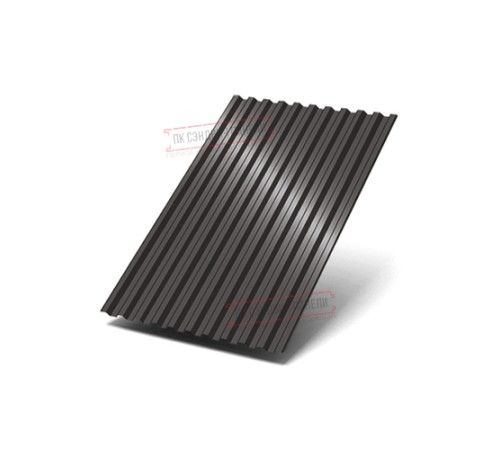 Профилированный лист C21х1000 Викинг E RAL8019-0.5