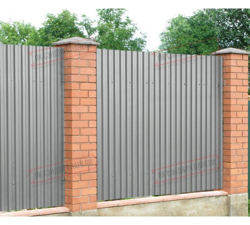 Профилированный лист C21х1000 Полиэстер RAL9006-0.5