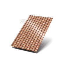 Профилированный лист C21х1000 ECOSTEEL-Кирпич-0.5