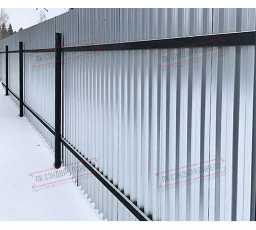 Профилированный лист C21х1000 Оцинкованный-0.65