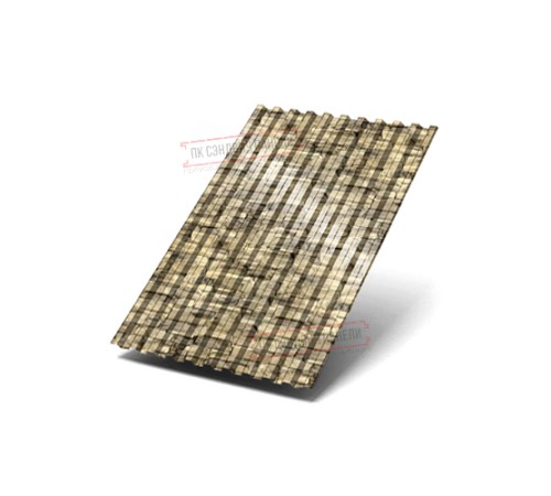 Профилированный лист C21х1000 ECOSTEEL-Песчаник-0.5