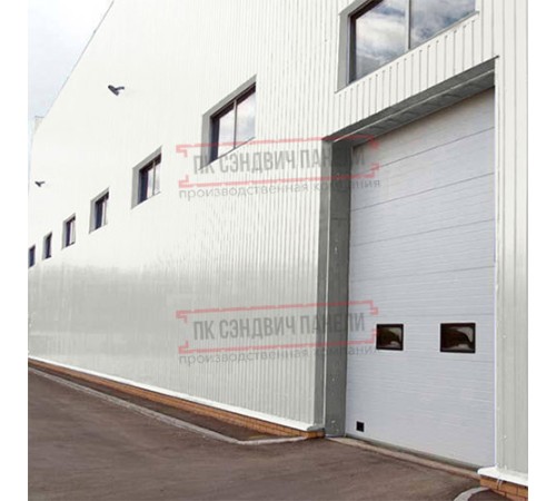 Сэндвич панели акустические стеновые с минеральной ватой, ширина 1000 мм, толщина 200 мм, 0.5/0.5, RAL9003