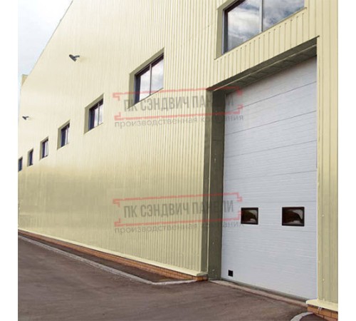 Сэндвич панели акустические стеновые с минеральной ватой, ширина 1000 мм, толщина 250 мм, 0.5/0.5, RAL1014