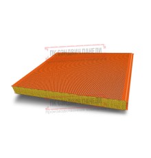 Сэндвич панели акустические стеновые с минеральной ватой, ширина 1000 мм, толщина 100 мм, 0.5/0.5, RAL2004