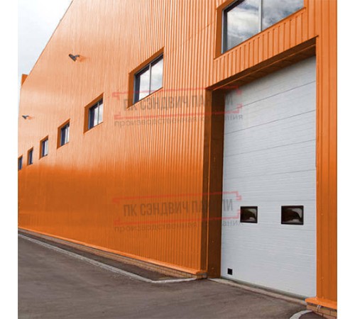 Сэндвич панели акустические стеновые с минеральной ватой, ширина 1000 мм, толщина 100 мм, 0.5/0.5, RAL2004