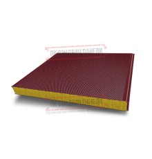 Сэндвич панели акустические стеновые с минеральной ватой, ширина 1200 мм, толщина 60 мм, 0.5/0.5, RAL3005