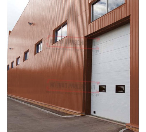 Сэндвич панели акустические стеновые с минеральной ватой, ширина 1200 мм, толщина 60 мм, 0.5/0.5, RAL8004